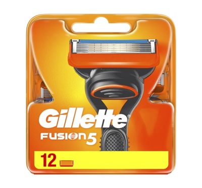 GILLETTE FUSION 5 WKŁADY DO MASZYNKI 12 SZTUK