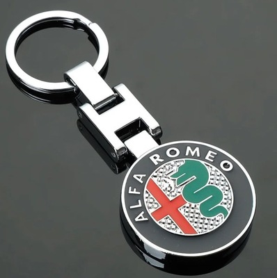 METÁLICO COLGANTE COLGANTE PARA LLAVES ALFA ROMEO NEGRO  