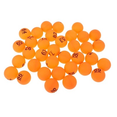 Pack of 50 pong balls PP material 40mm training table tennis ball