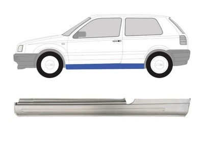 Vw golf iii vento 1991-1997 порог ремкомплект левая фото №1