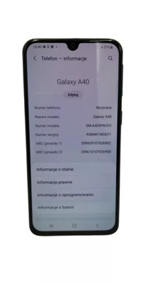 TELEFON SAMSUNG GALAXY A40 4/64 GB