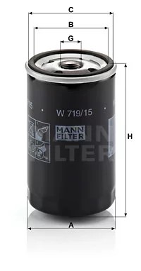 FILTRO ACEITES MANN W719/15  