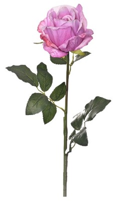 Róża na łodydze kwiaty sztuczne 64 cm