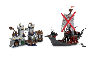LEGO Castle 7029 Skeleton Ship Attack