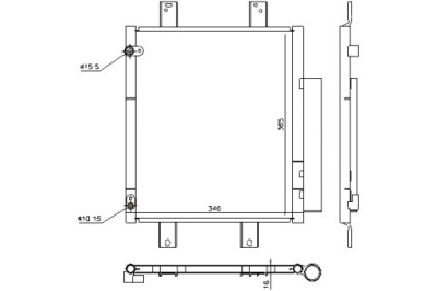 Nissens конденсатор кондиционера daihatsu sirion subaru justy iv фото №1