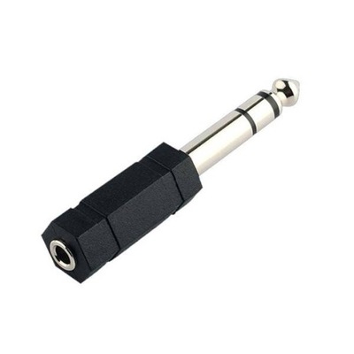 Adapter audio Jack wtyk 6,3mm gniazdo 3,5mm