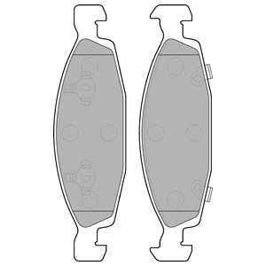 DELPHI КОЛОДКИ ТОРМОЗНЫЕ ПЕРЕД LP1557 LP1557