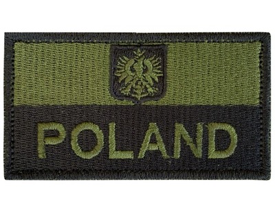 NASZYWKA POLSKA Flaga Polski POLAND z GODŁEM