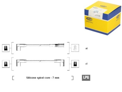 Набір трубопровід запалювання fiat uno seat fura ib фото №1