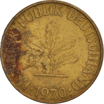 Moneta, Niemcy - RFN, 10 Pfennig, 1970