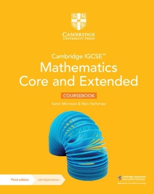 Cambridge IGCSE Mathematics Core and Extended PODRĘCZNIK + Digital Version