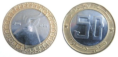 9205. ALGIERIA 50 DINARÓW 1996