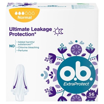 O.B. ExtraProtect Normal Tampony, 56 sztuk