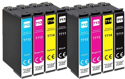 8x TUSZ DO DRUKARKI EPSON STYLUS DX7400 DX7450