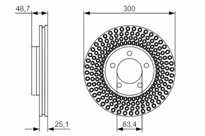 BOSCH ДИСКИ ТОРМОЗНЫЕ ТОРМОЗНЫЕ 2 ШТУКИ. ПЕРЕД VOLVO V40 1.5-2.5 03.12-