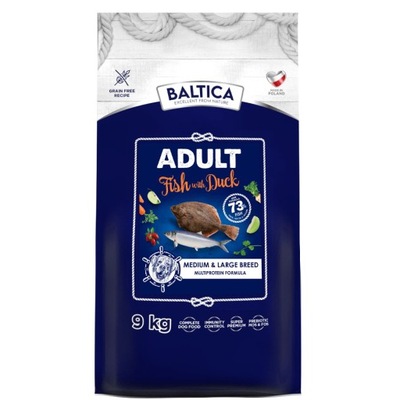 Baltica ADULT Baltic Fish with Duck z ryb bałtyckich z kaczką M/L 9kg