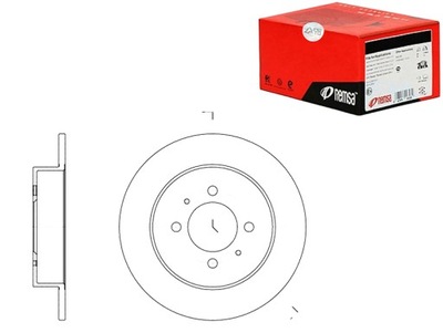 REMSA ДИСКИ ТОРМОЗНЫЕ ТОРМОЗНЫЕ REMSA 4320654C01 4320654C00