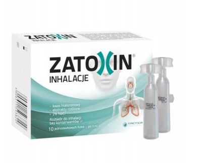 ZATOXIN INHALACJE ampułki do inhalacji 2% NACl