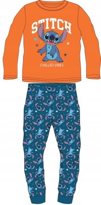 Piżama chłopięca Stitch 5387 POMARAŃCZOWA R. 128