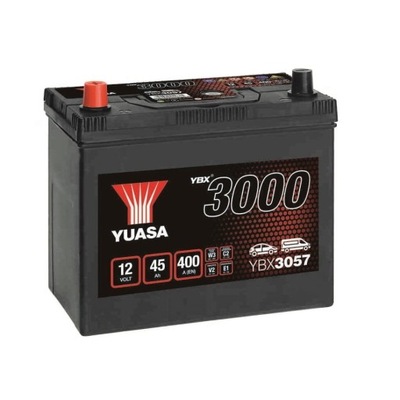 АККУМУЛЯТОР YUASA YBX3057 45AH 400A P+ AMPER