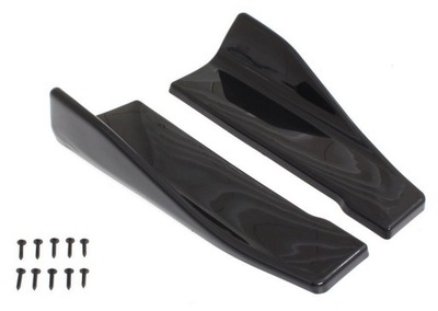 Універсальні спойлер накладки поріг спліттер 35cm фото №1