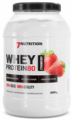 7nutrition Whey Protein 80 białko 2kg Truskawka