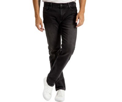 Spodnie męskie Jeans czarne klasyczne W30 L34