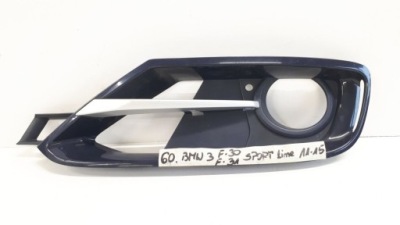 Bmw 3 sport-line 2011-2015 решітка бампера ліва pr фото №1