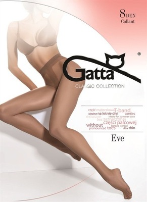 Rajstopy EVE Lycra mat 8 DEN Gatta: antilope, 3