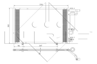 RADUADOR DE ACONDICIONADOR - SKRAPLACZ, EASY FIT NRF 350396  