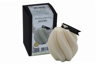 Świeczka naturalna wolnostojąca sojowa Riccio