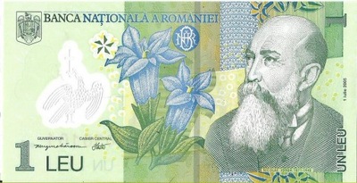 Banknot 1 Lei 2005 - UNC Rumunia