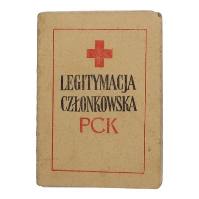 LEGITYMACJA CZŁONKOWSKA PCK Włocławek1951