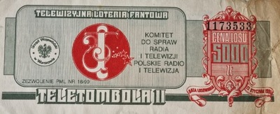 5000 zł Teletombola II Telewizyjna loteria fantowa