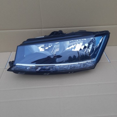 Лампа перед левая skoda fabia iii lift led 17- фото №1
