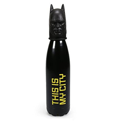 DC COMICS: BATMAN WATER BOTTLE (METAL) 3D LID 500ML