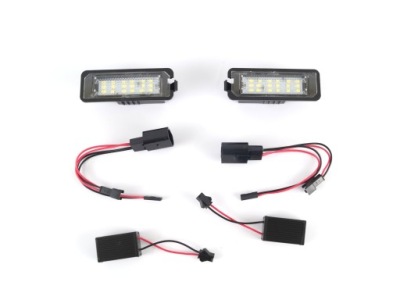 Фонари led номерного знака регистрационный vw passat b7 фото №1