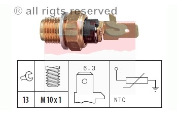 SENSOR TEMPERATURE WATER VW GOLF 1.4-2.9 91- POLO  