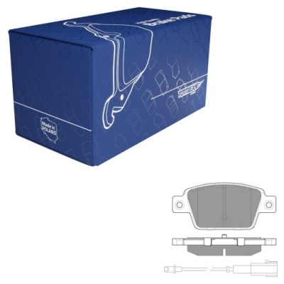 Гальмівні колодки гальмівні - tomex brakes - tx 12-511 - oś задня фото №1