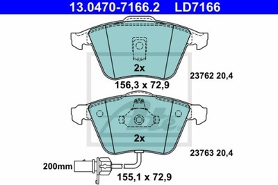 ZAPATAS HAM.CERAMIC PARTE DELANTERA AUDI A6 01-CZUJ  