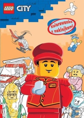 LEGO CITY KOLOROWANKA Z NAKLEJKAMI