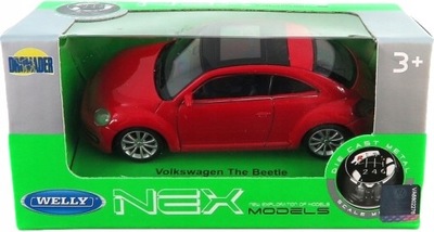 VOLKSWAGEN THE BEETLE autko modelik WELLY 1:43