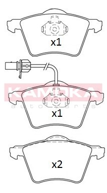 КОЛОДКИ ТОРМОЗНОЙ VW SHARAN 00- Z ДАТЧИК.