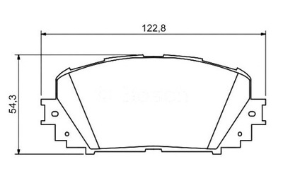 КОЛОДКИ ТОРМОЗНЫЕ TOYOTA ПЕРЕД YARIS 1,0-1,8 05-14