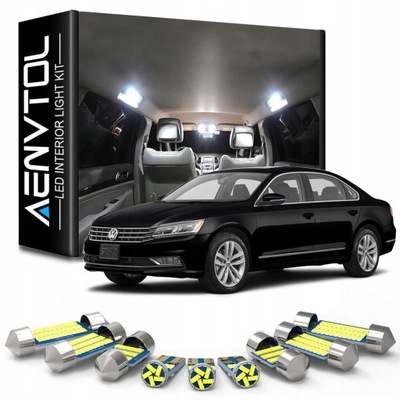 JUEGO ILUMINACION INTERIOR DIODO LUMINOSO LED VW PASSAT B5 6000K  