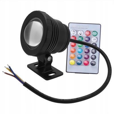 LAMPA PODWODNA Z ZDALNIE STEROWNIK 12V 10W RGB