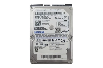 Dysk twardy Samsung 120GB HDD SATA 7.2K 2.5 H318D