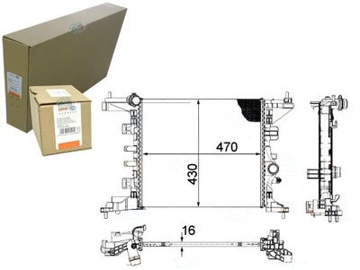 РАДИАТОР OPEL MERIVA 1.4B 03-2010- BEHR HELLA