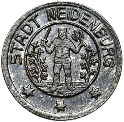 + Neidenburg - Nidzica - 10 Pfennig 1918 - ŻELAZO