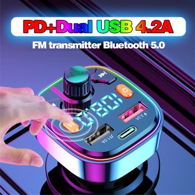 AUTO TRANSMISOR FM BLUETOOTH GRABADORA MP3 B  